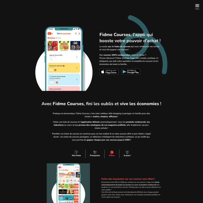 fidme courses app